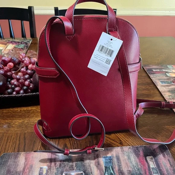 Kate Spade Cherry Red Backpack - Picture 2 of 2